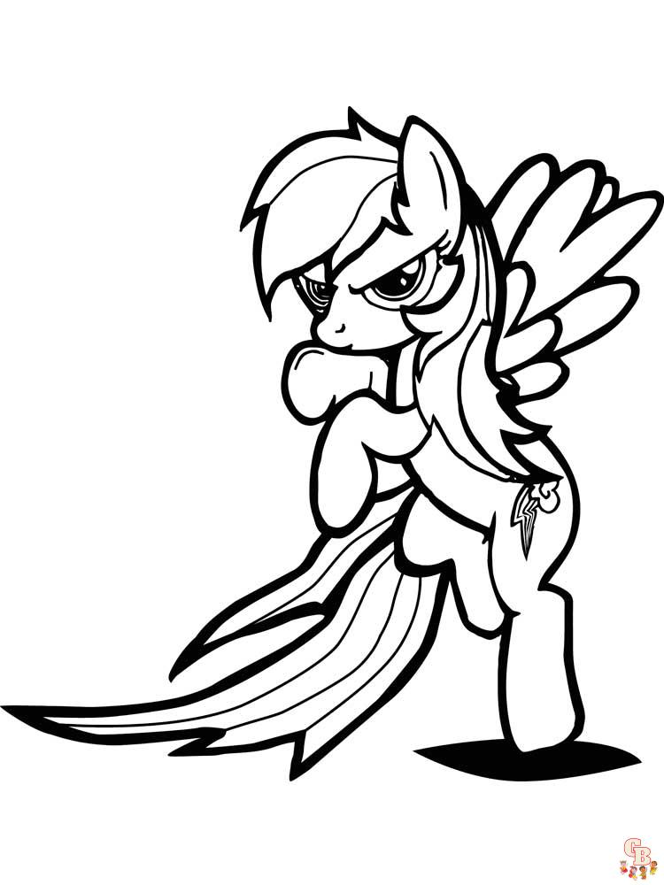 Rainbow Dash Coloring Pages 23