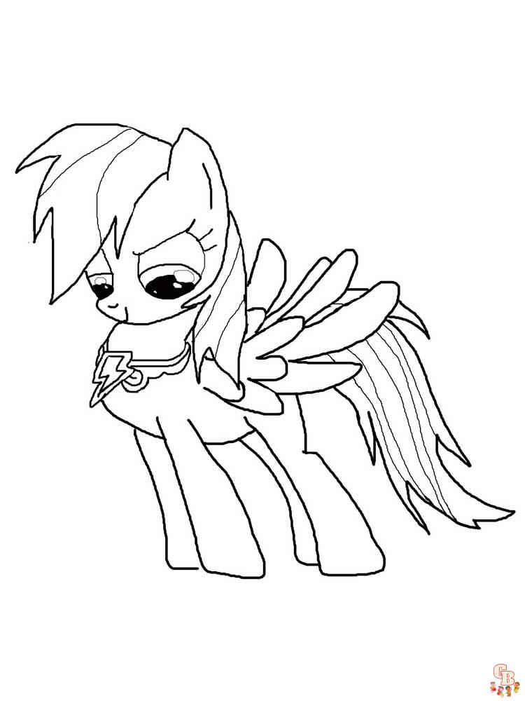 Rainbow Dash Coloring Pages 24
