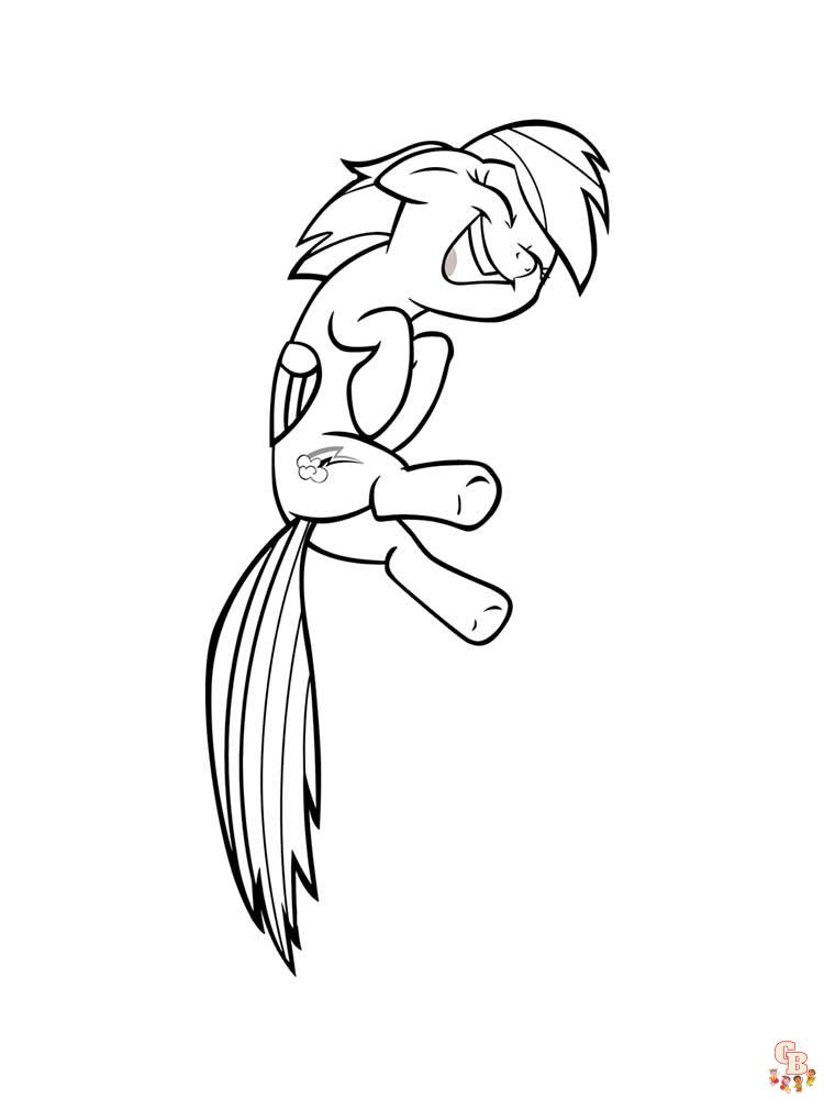 Rainbow Dash Coloring Pages 25