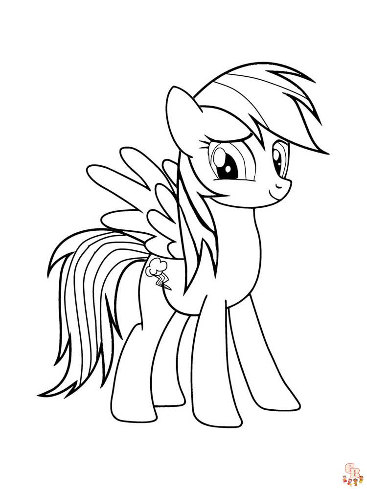 Rainbow Dash Coloring Pages 26