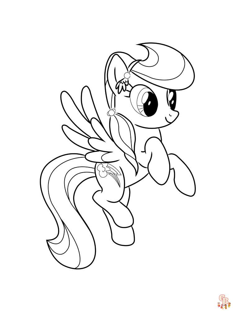 Rainbow Dash Coloring Pages 27
