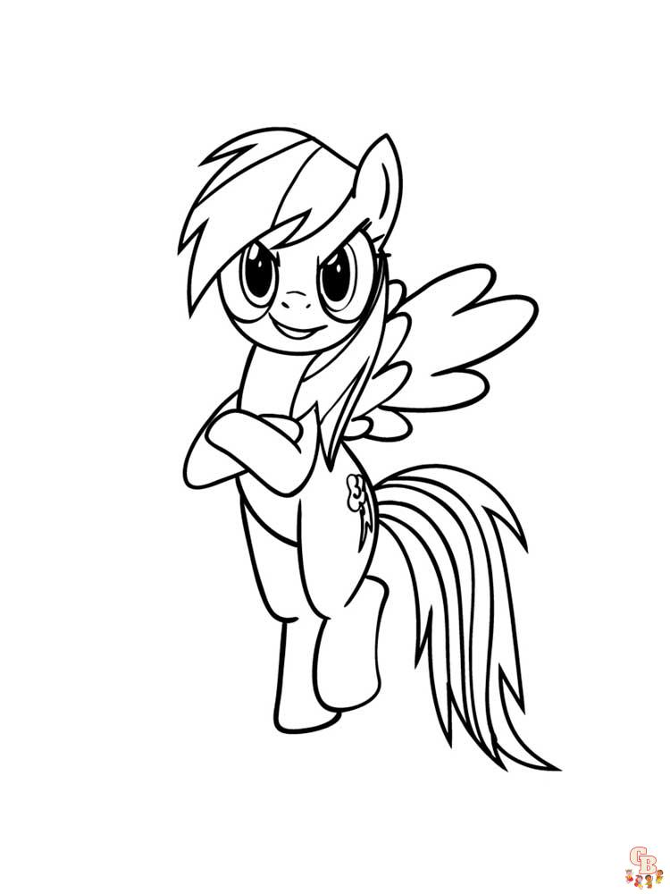 Rainbow Dash Coloring Pages 28