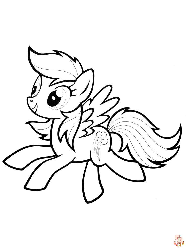 Rainbow Dash Coloring Pages 29