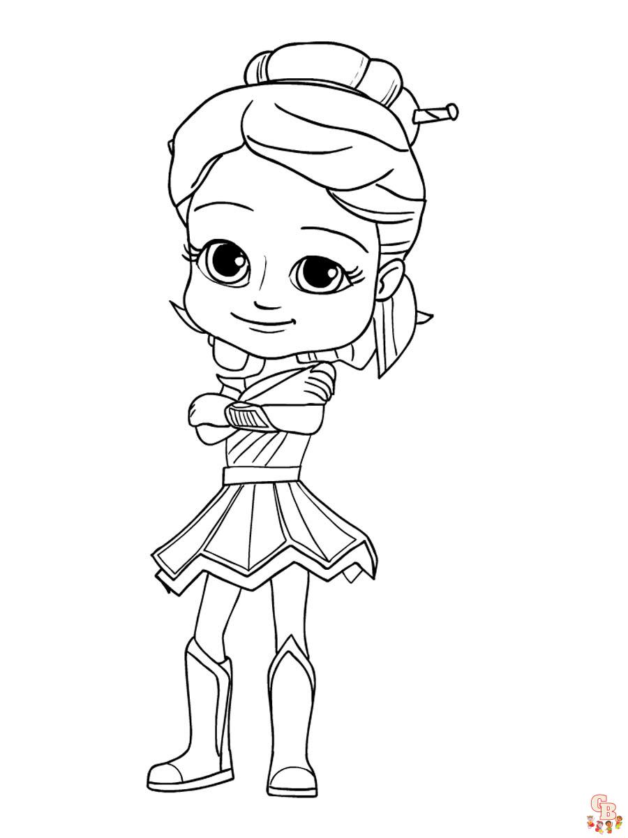 Rainbow Rangers Coloring Pages 2