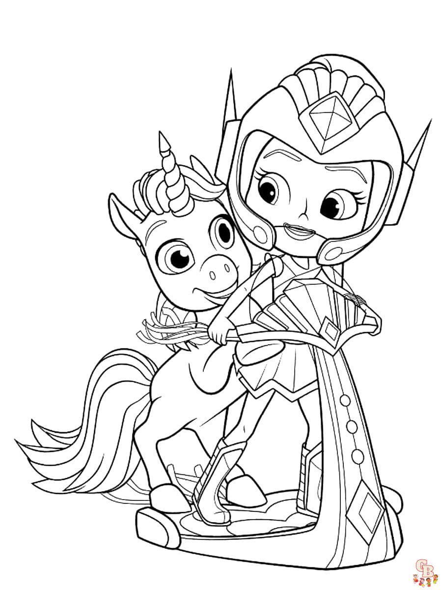 Rainbow Rangers Coloring Pages 7