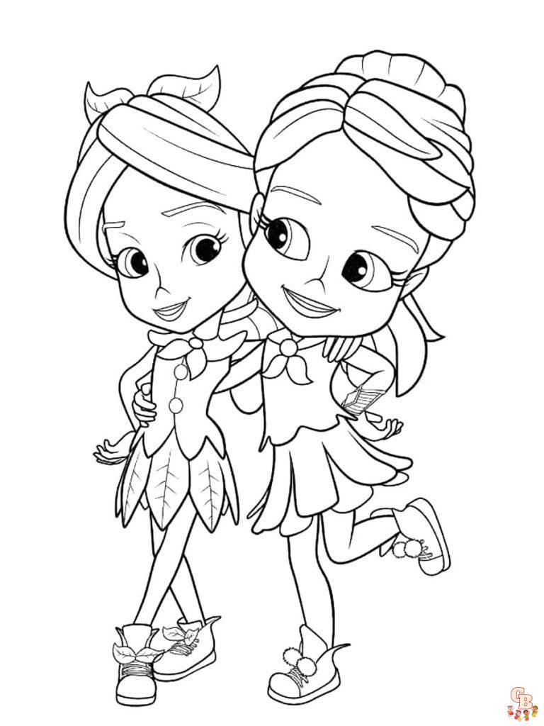 Rainbow Rangers Coloring Pages Free Printable for Kids
