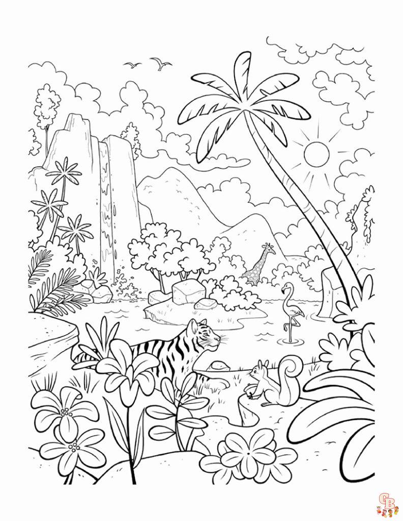 Rainforest Coloring Pages