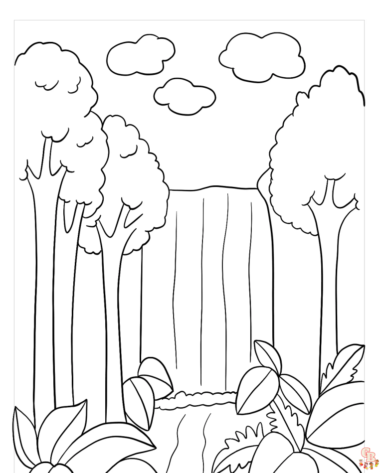 Explore the World of Rainforest Coloring Pages | GBcoloring