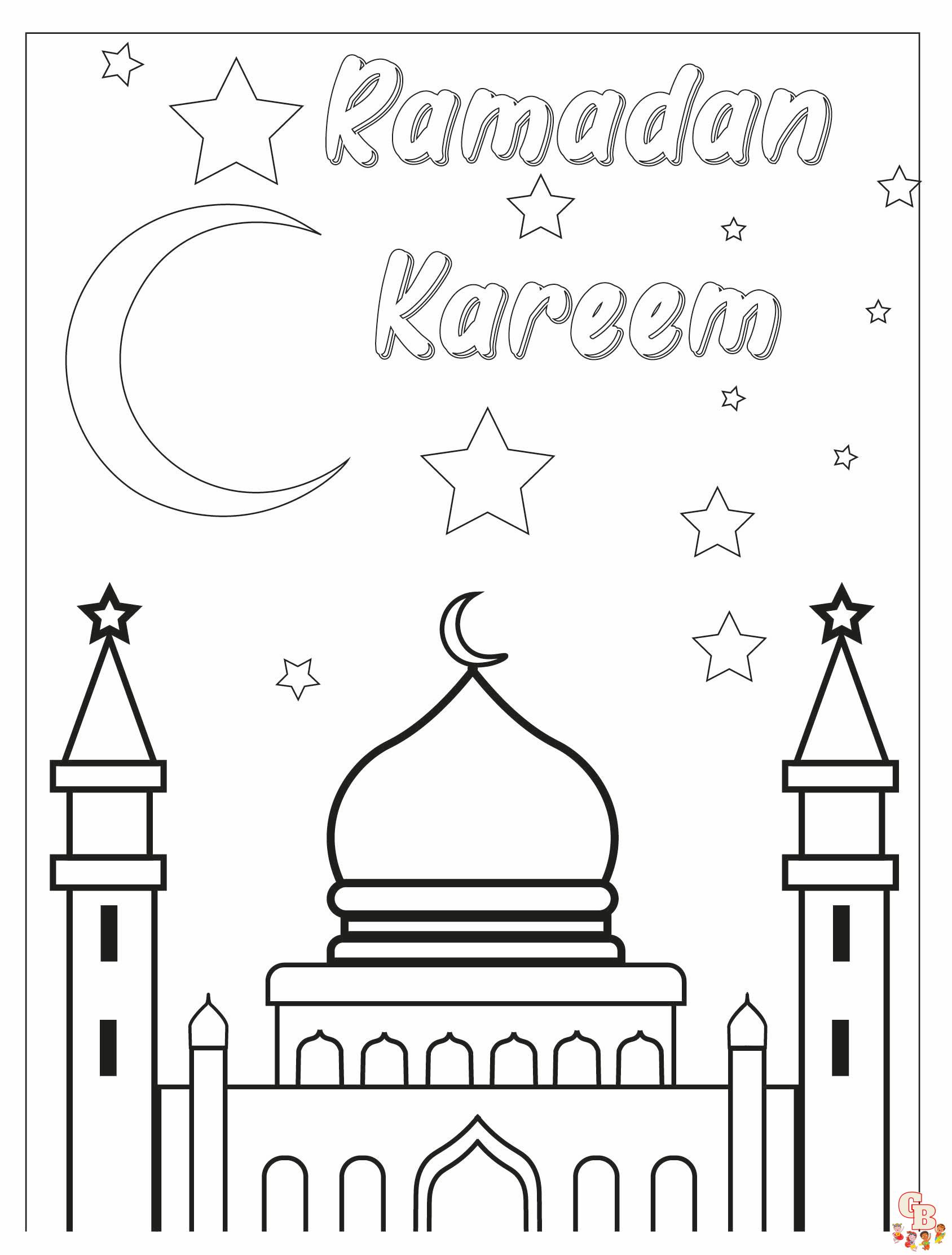 mosque coloring pages