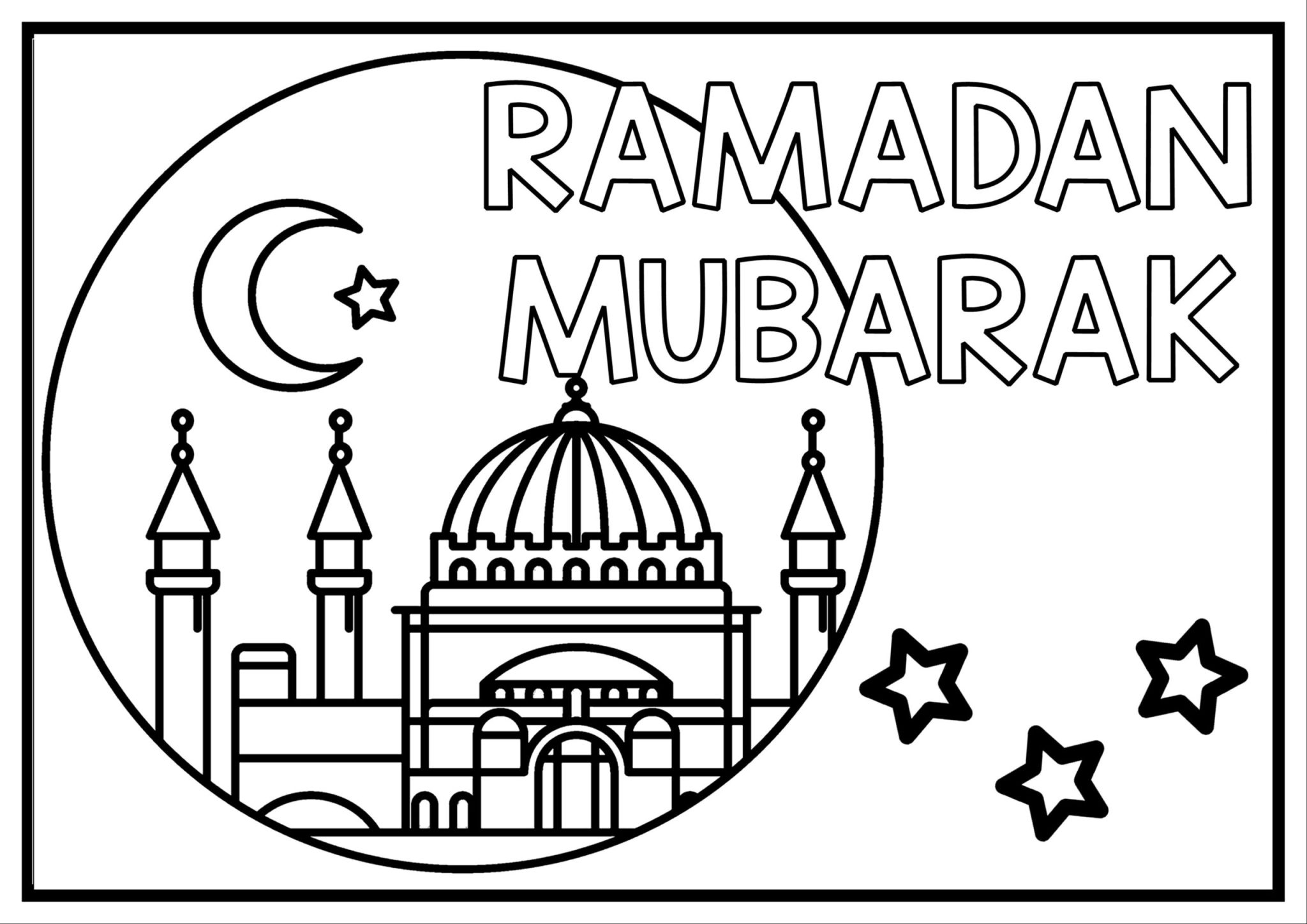 50+ Ramadan Coloring Pages Printable Free Sheets for Kids