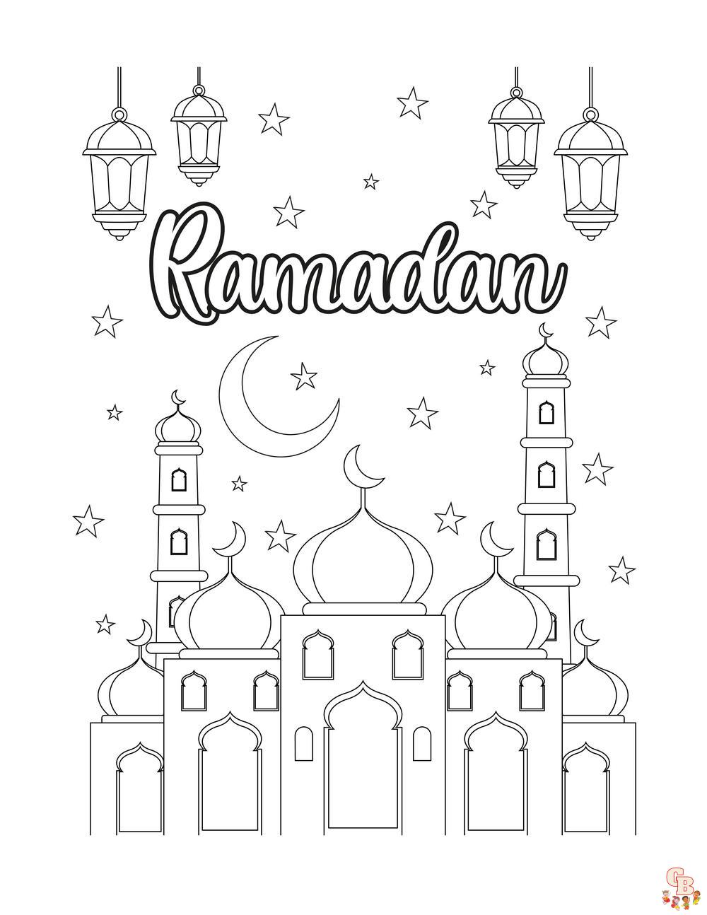 Poster Calendrier ramadan à remplir