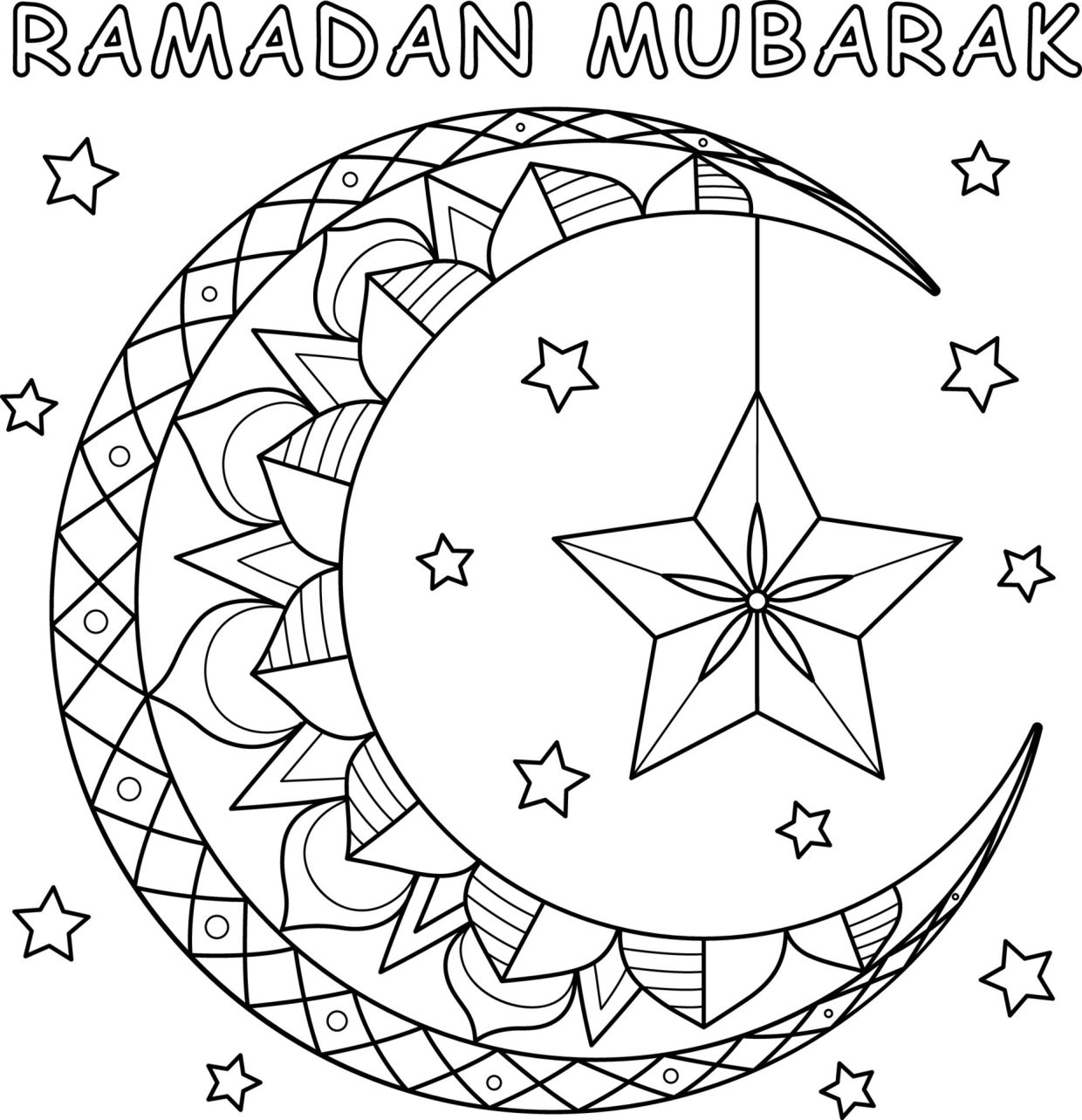 50+ Ramadan Coloring Pages - Printable Free Sheets for Kids