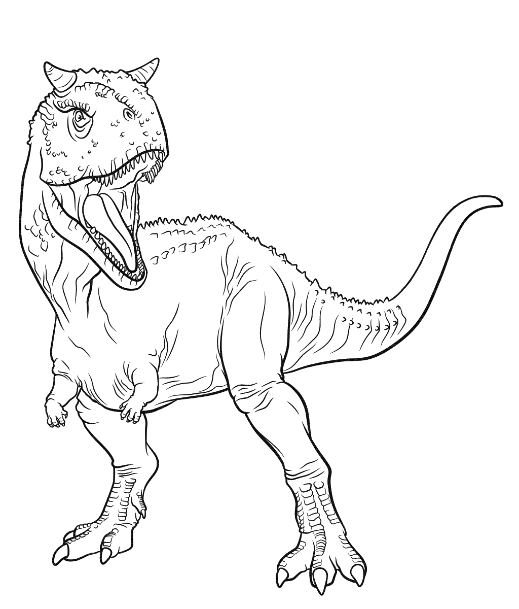 Realistic Dinosaur Coloring Pages Free