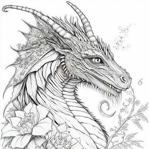 Realistic Dragon Coloring Pages Printable And Free 8916