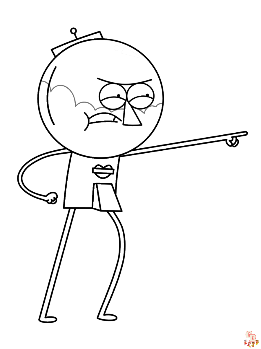 Regular Show Coloring Pages 2