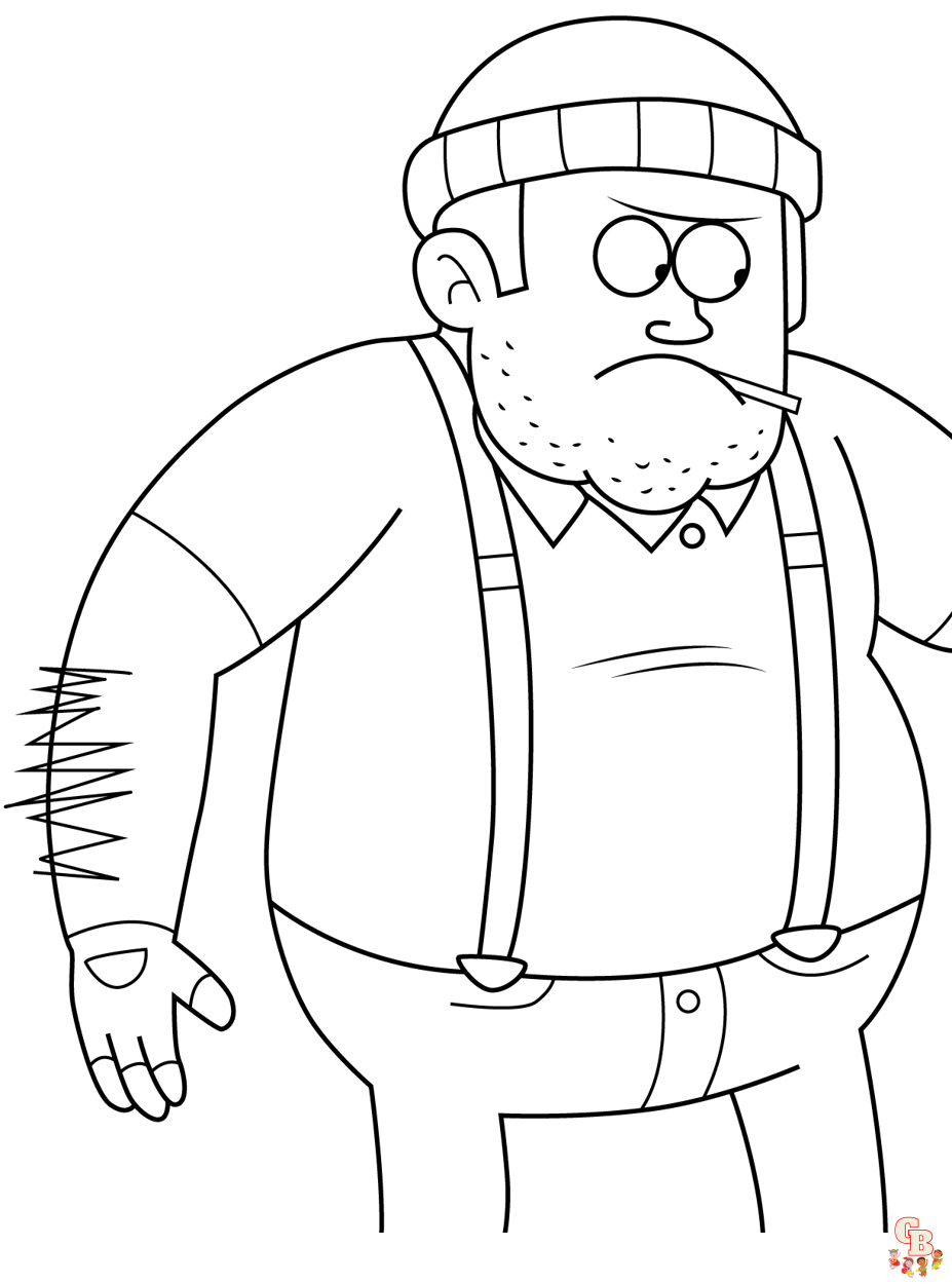 Regular Show Coloring Pages 3