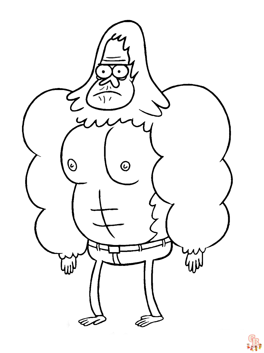 Regular Show Coloring Pages 4