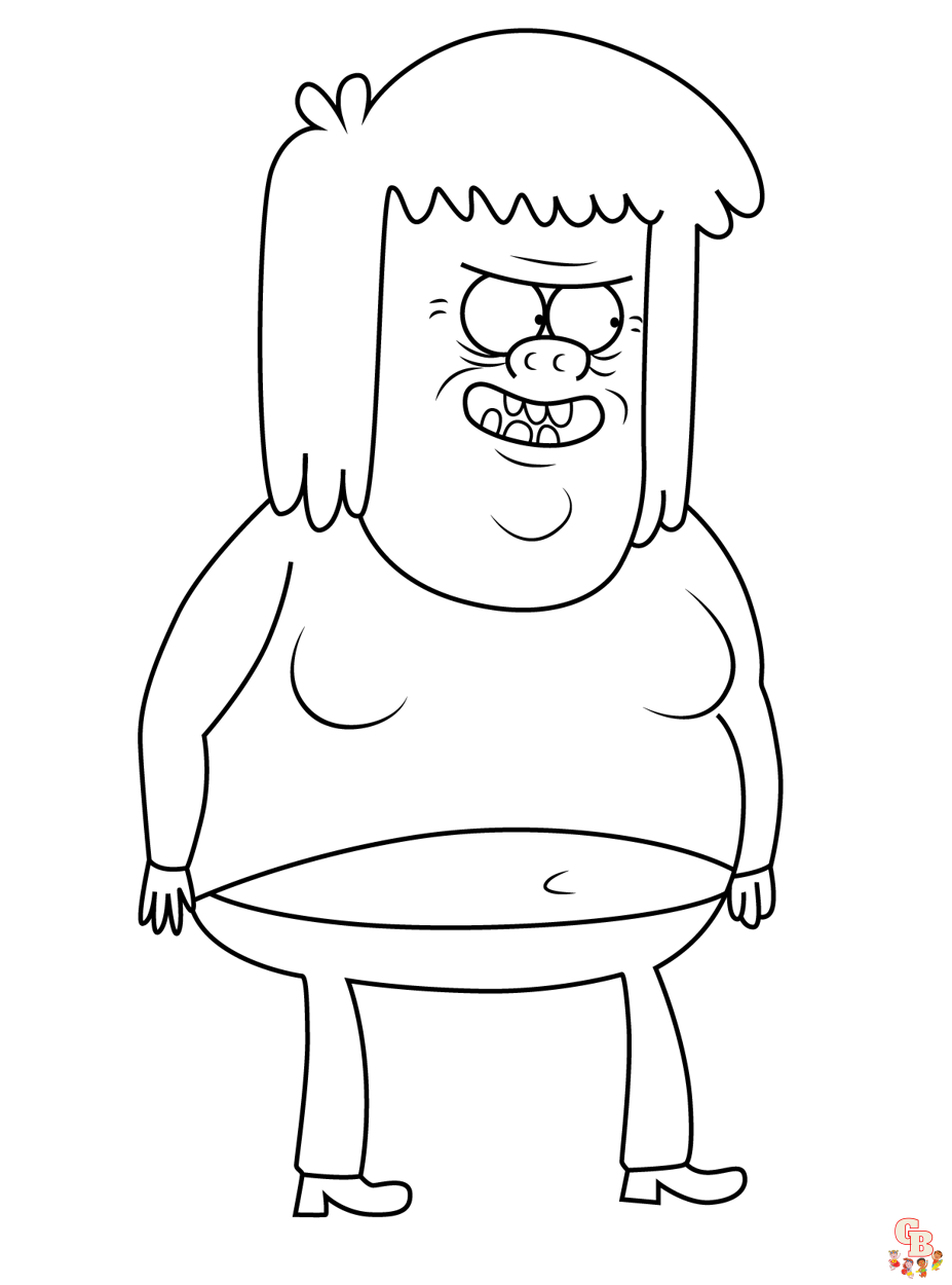 Regular Show Coloring Pages 7