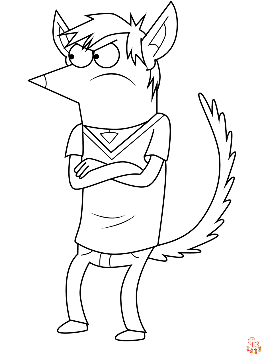 Regular Show Coloring Pages 9