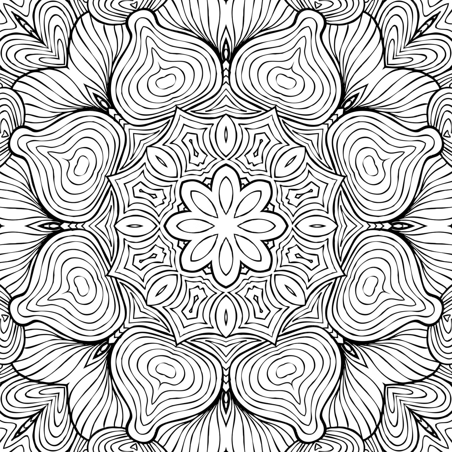 10 Relaxing Printable Coloring Pages to Unwind and De-Stress