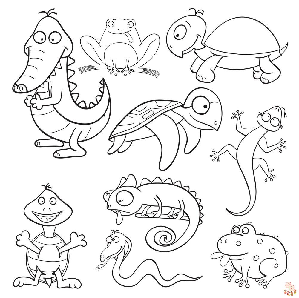 Reptile Coloring Pages 4
