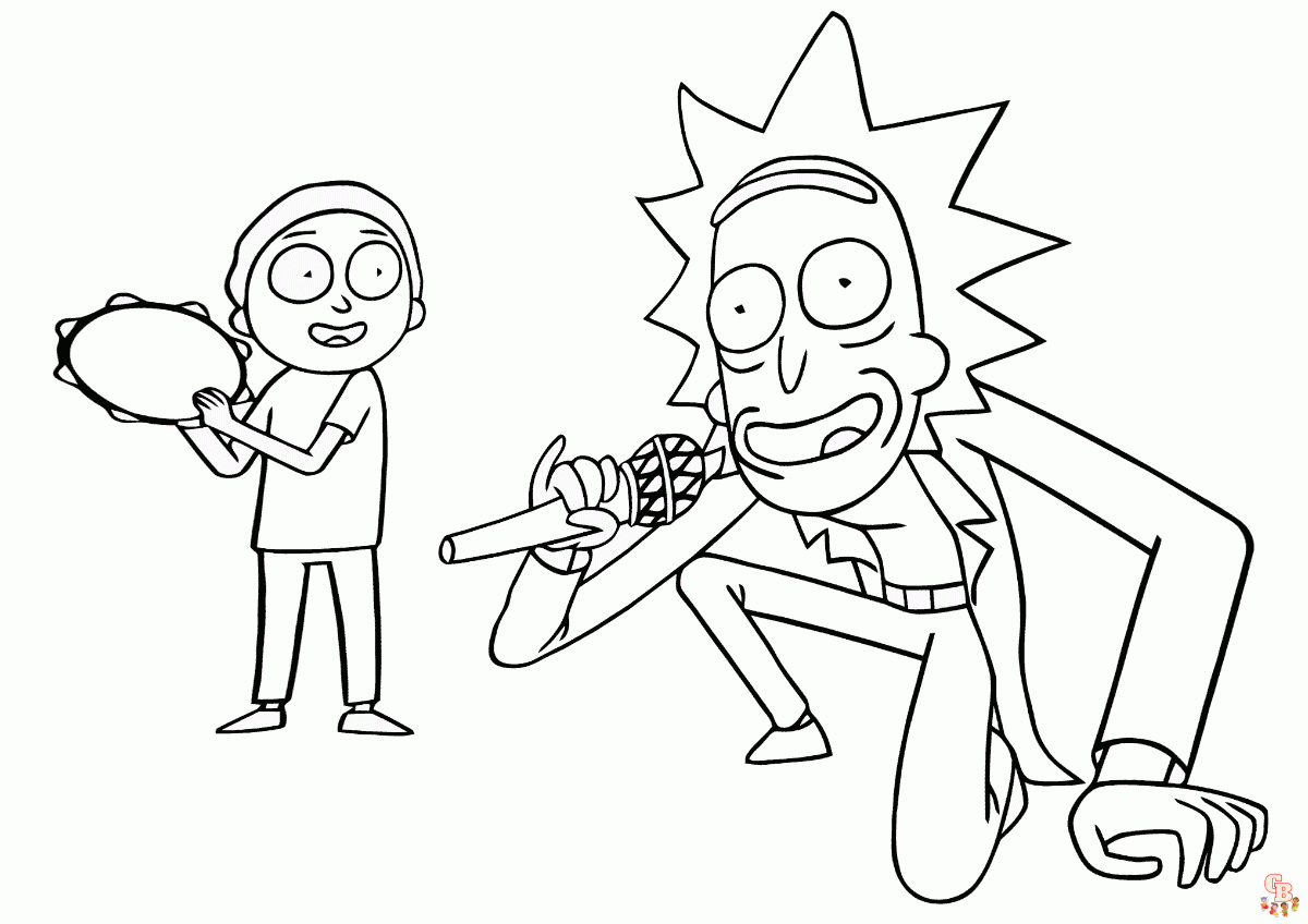 Rick and Morty Coloring Pages 1 1