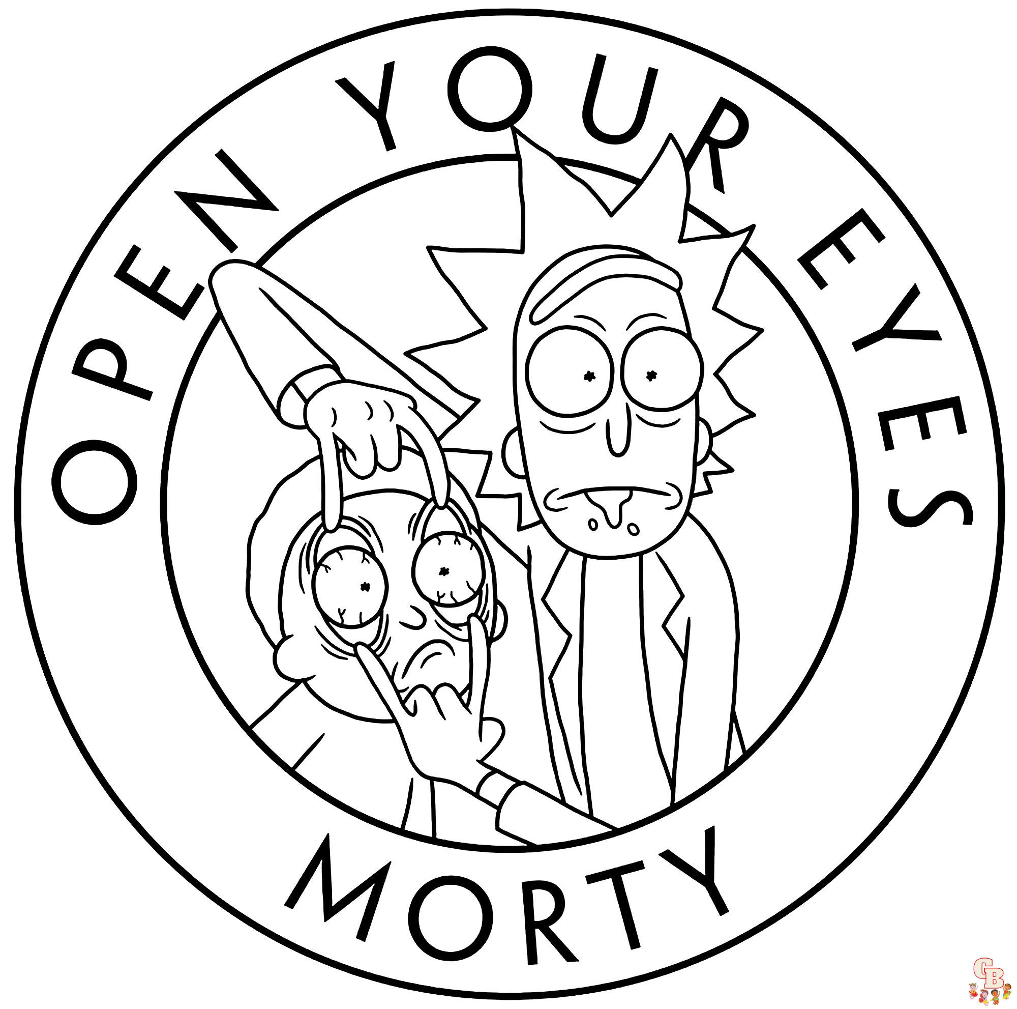 Rick and Morty Coloring Pages 1 1