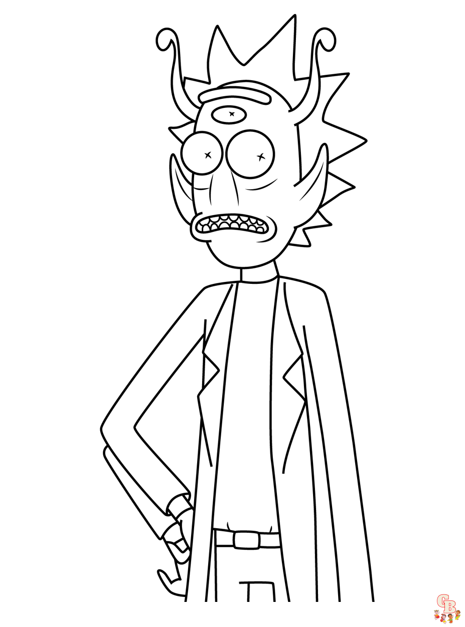 Rick and Morty Coloring Pages 1