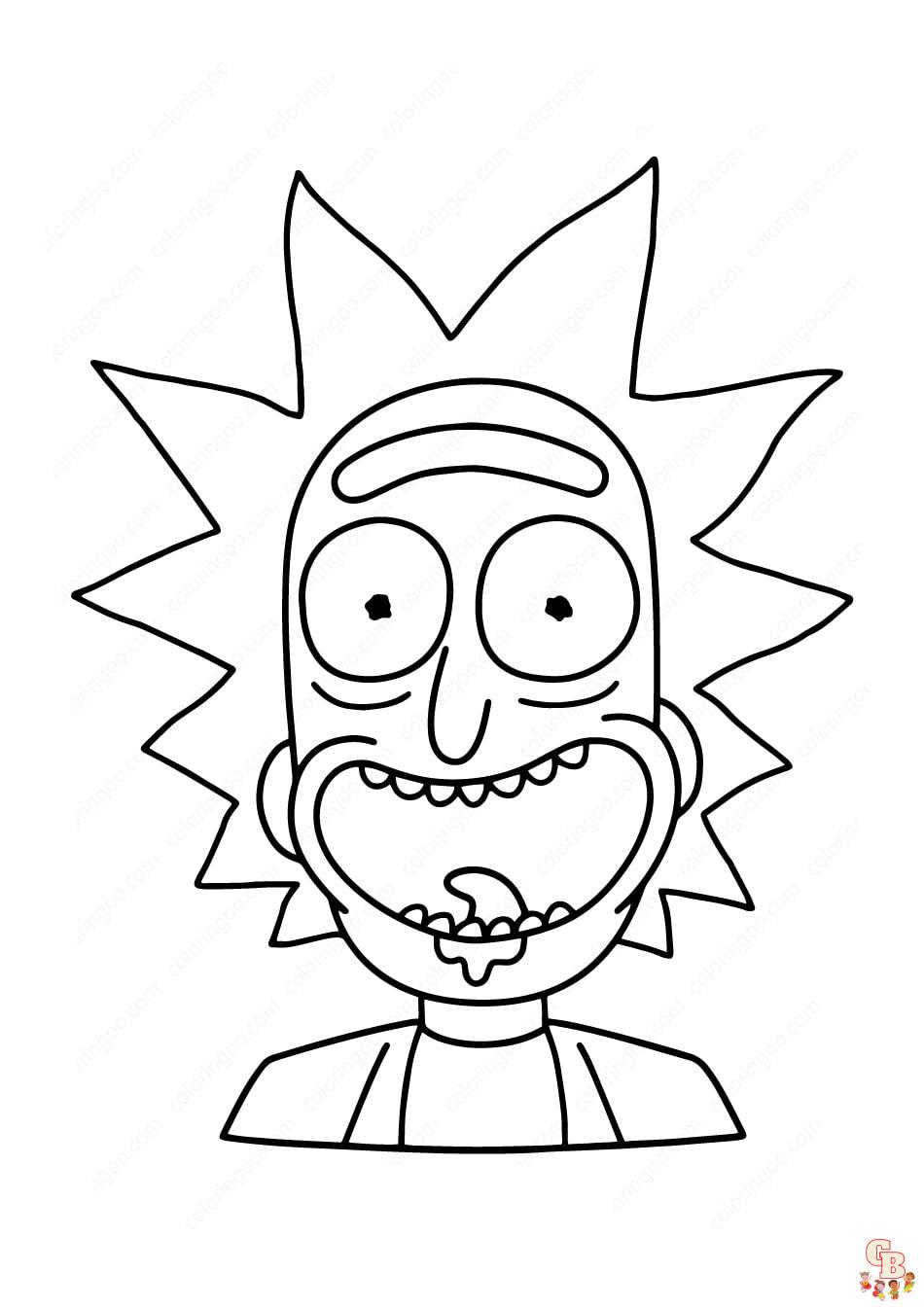 Rick and Morty Coloring Pages 3 1