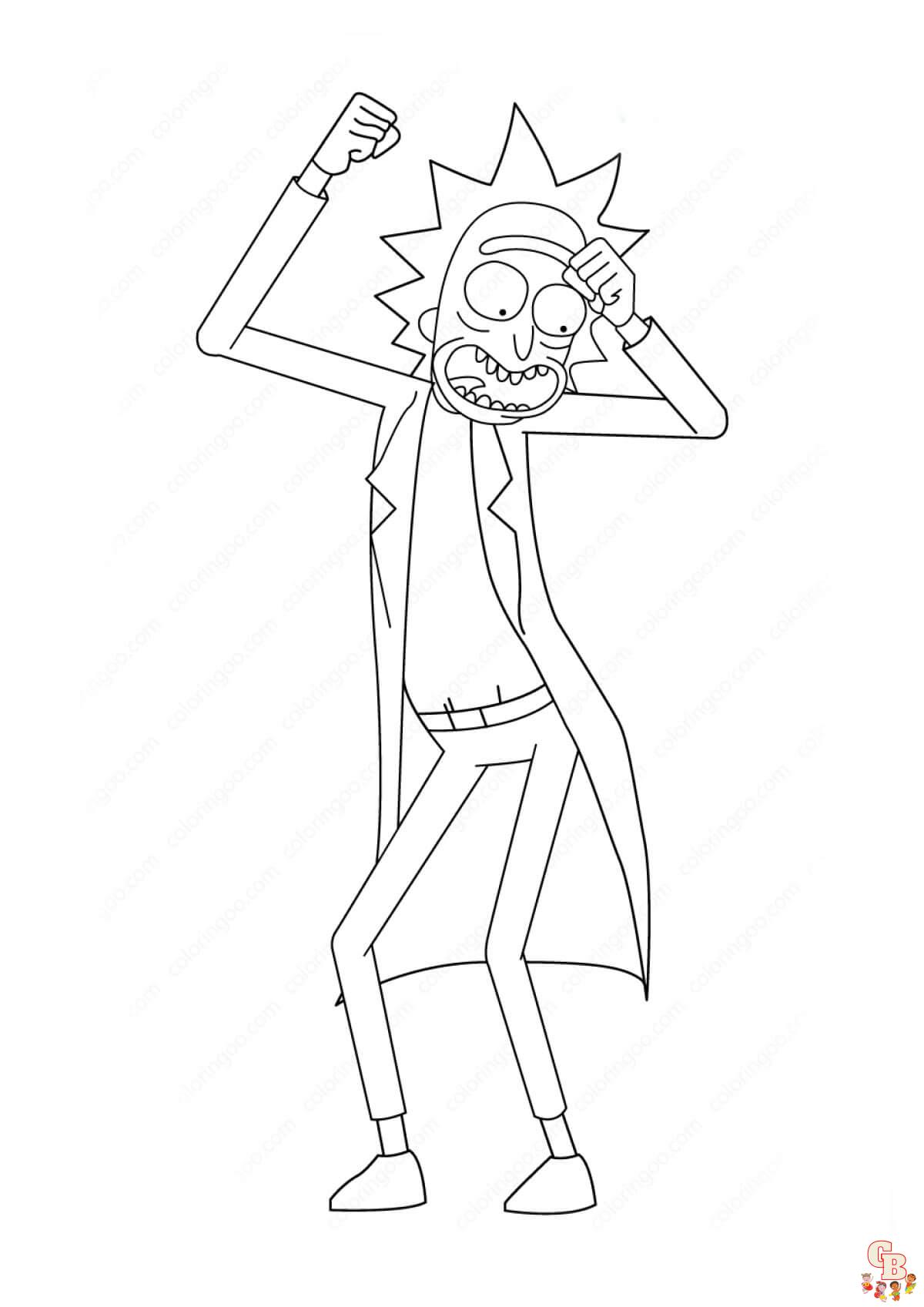 Rick and Morty Coloring Pages 4 1