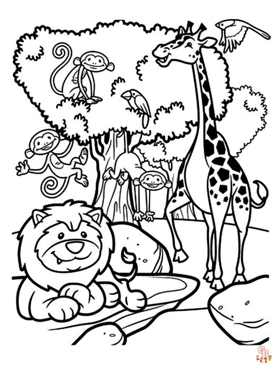 Desenhos para Colorir do Safari