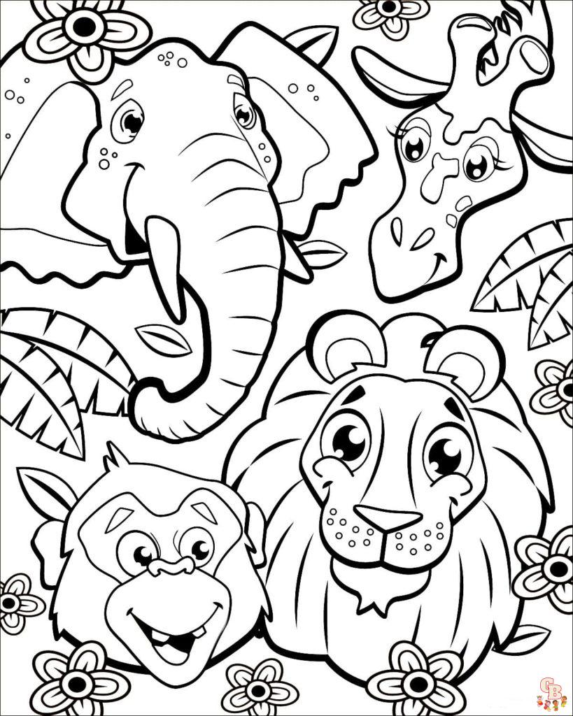 Safari Coloring Pages 9