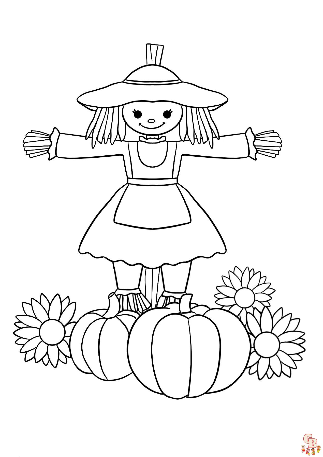 Scarecrow Coloring Pages 2 1