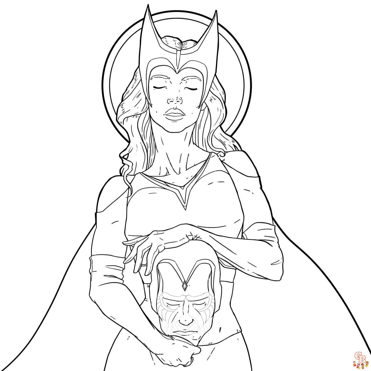 Scarlet Witch Coloring Pages 2