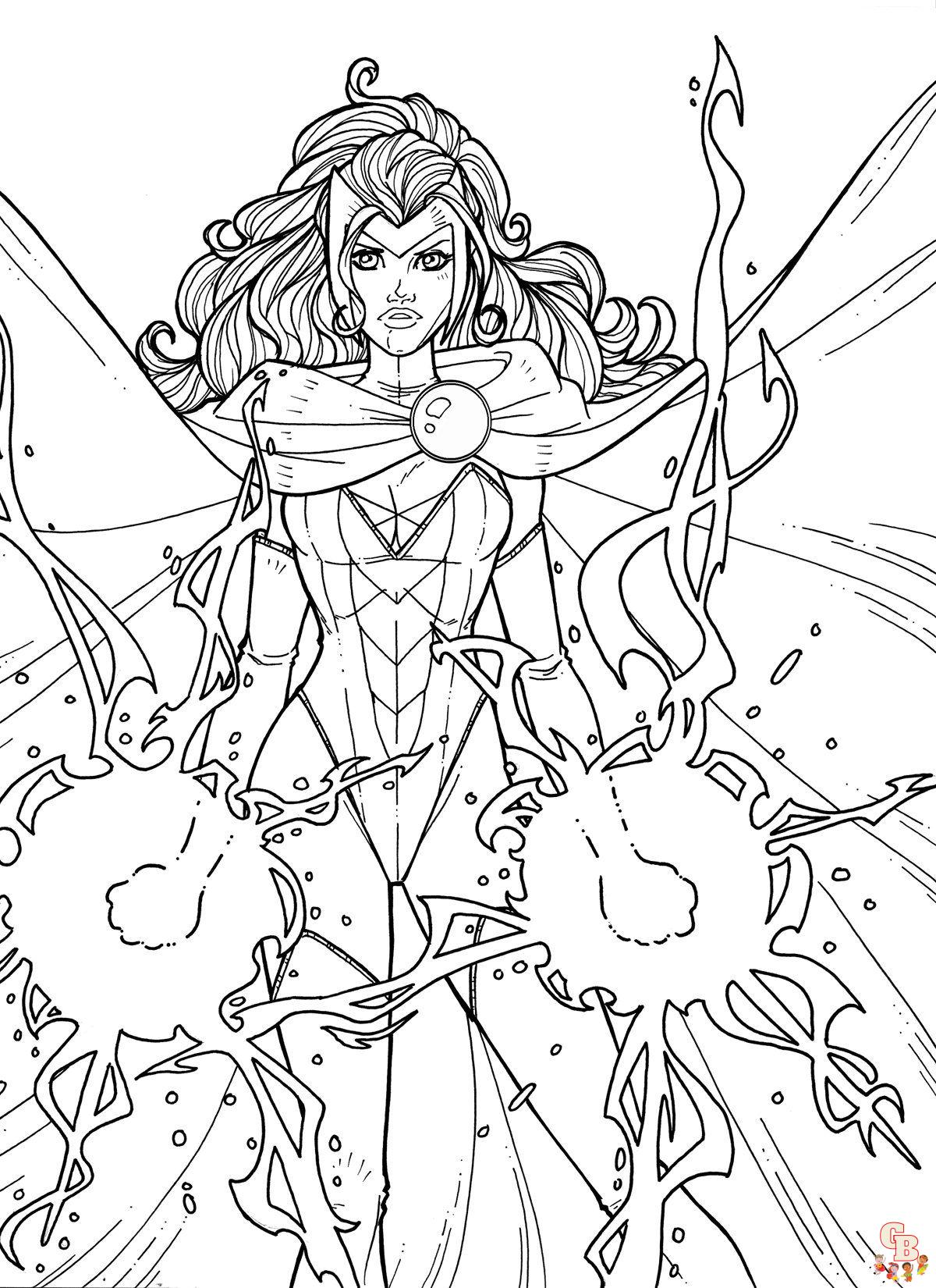 Scarlet Witch Coloring Pages 4