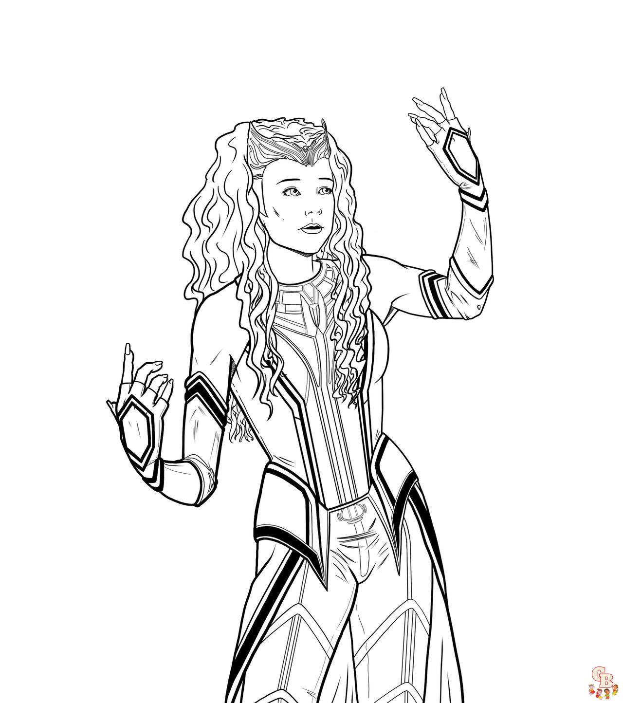 Scarlet Witch Coloring Pages 5