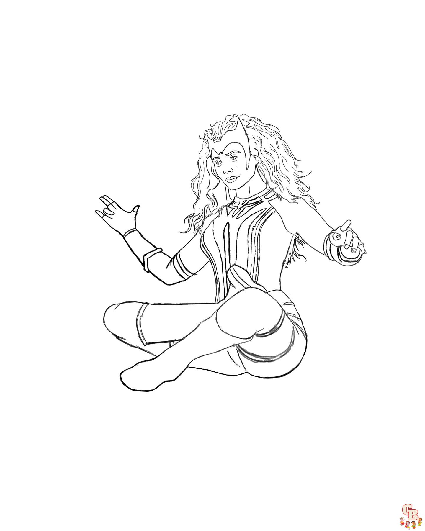 Scarlet Witch Coloring Pages