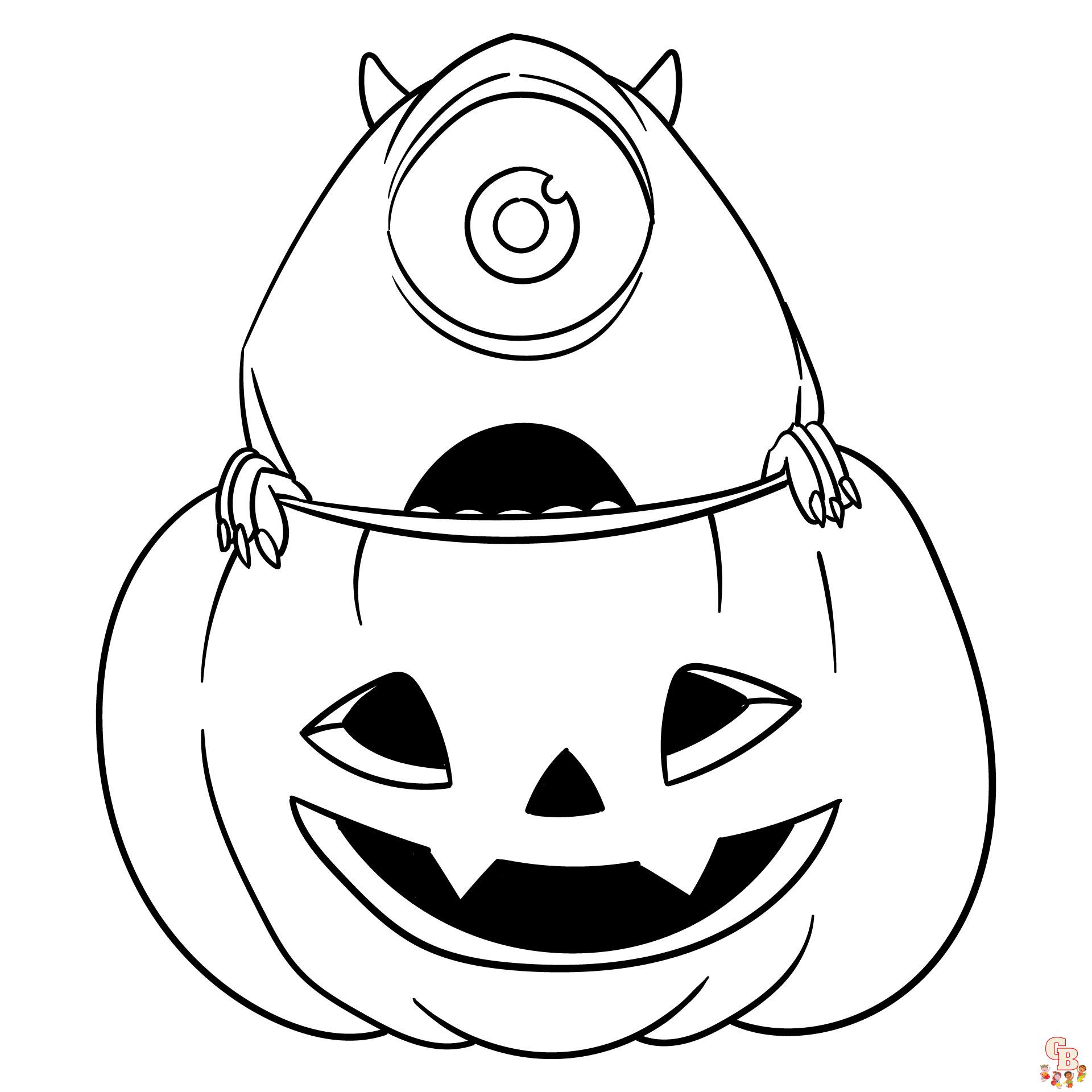 Scary Halloween coloring pages 2