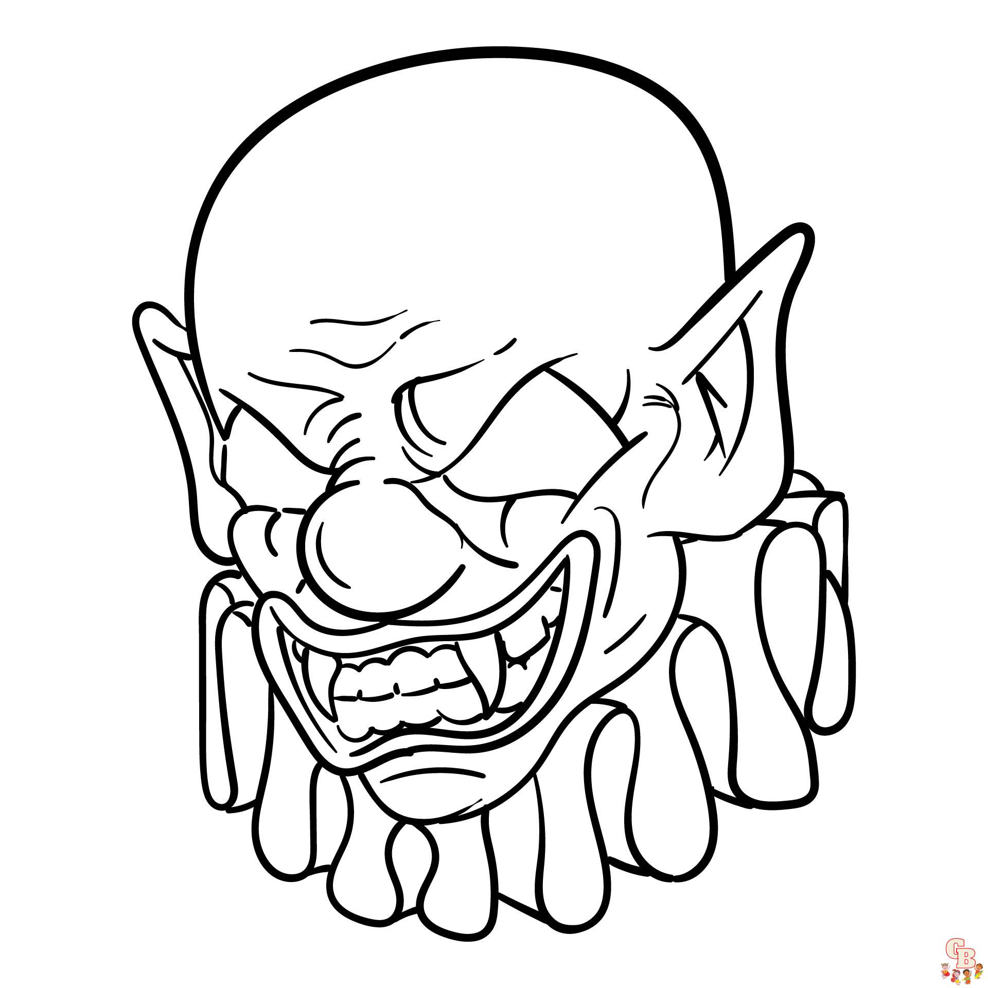 Scary Halloween coloring pages 6
