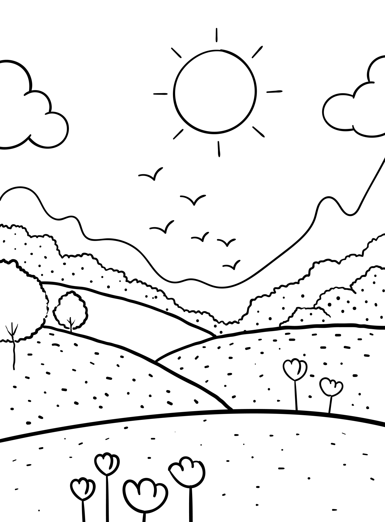 Scenic Coloring Pages