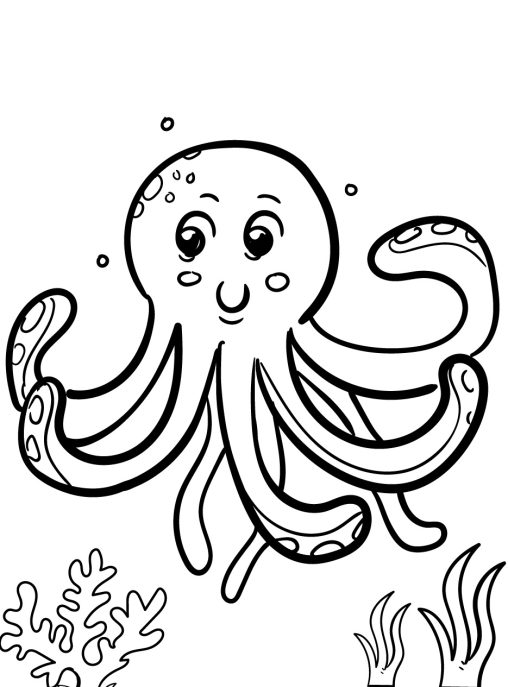 Free Printable Sea Creatures Coloring Pages | GBcoloring