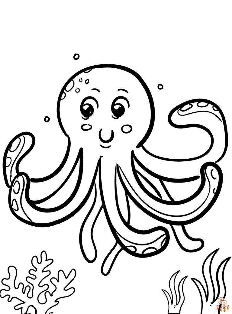 Free Printable Sea Creatures Coloring Pages | GBcoloring