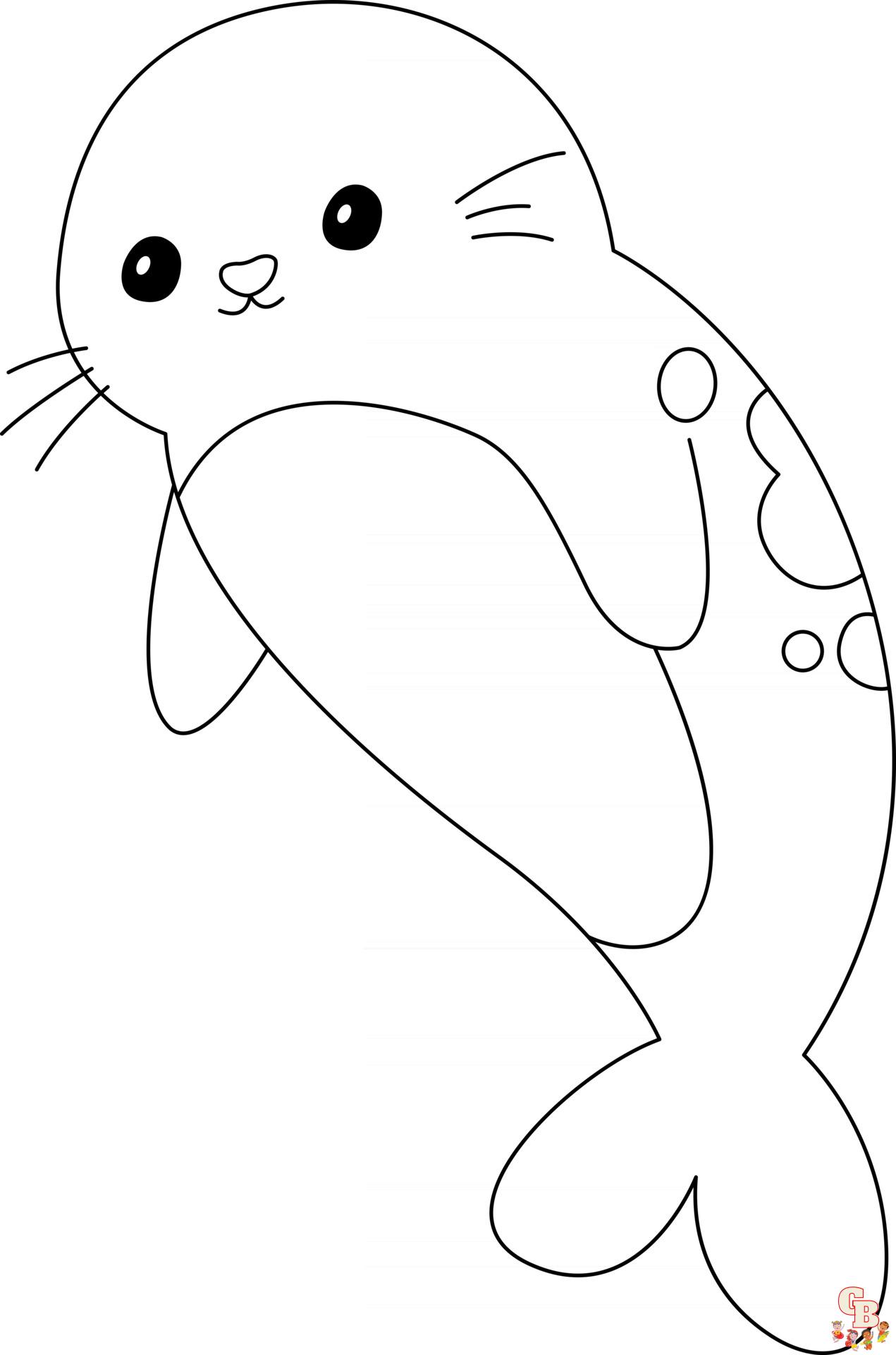 Seal Coloring Pages 12