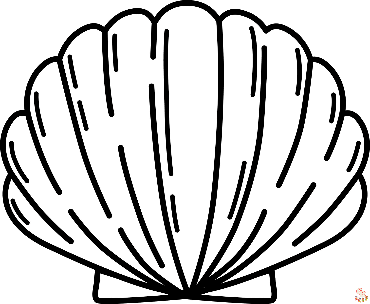 Seashell Coloring Pages 2