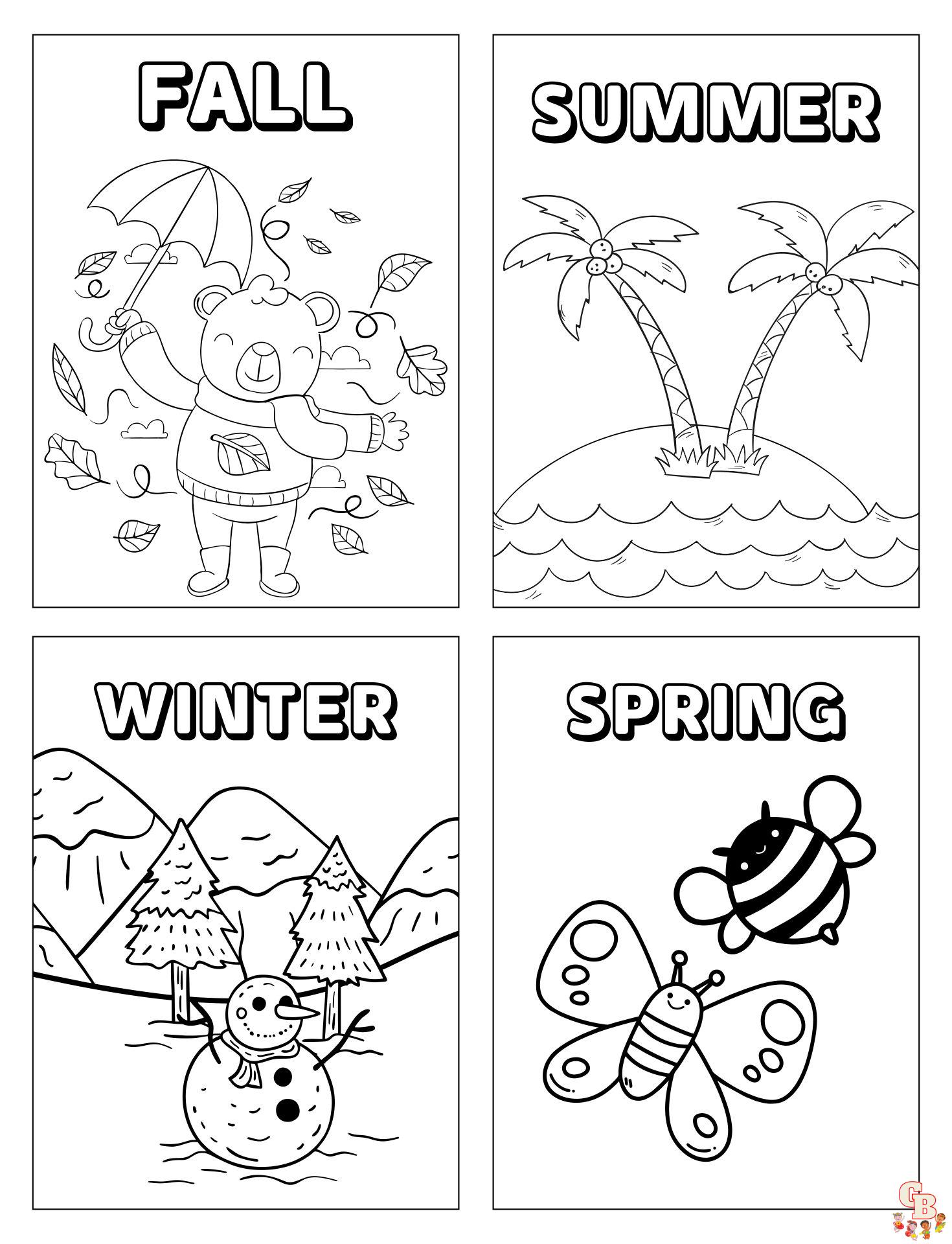 Seasons Coloring Pages 11