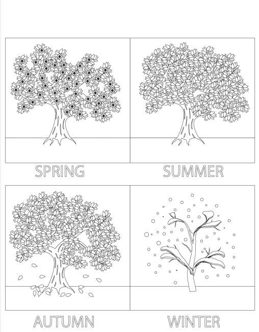 Celebrate the Changing Seasons with Seasons Coloring Pages