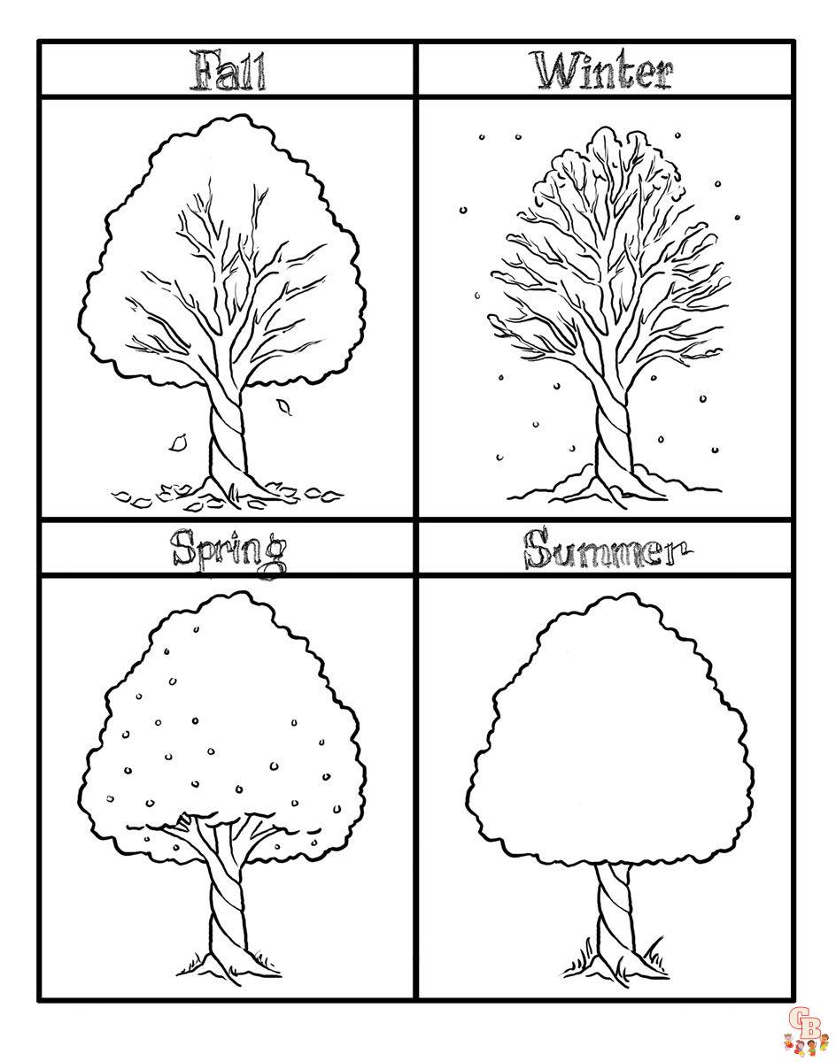 Seasons Coloring Pages 3