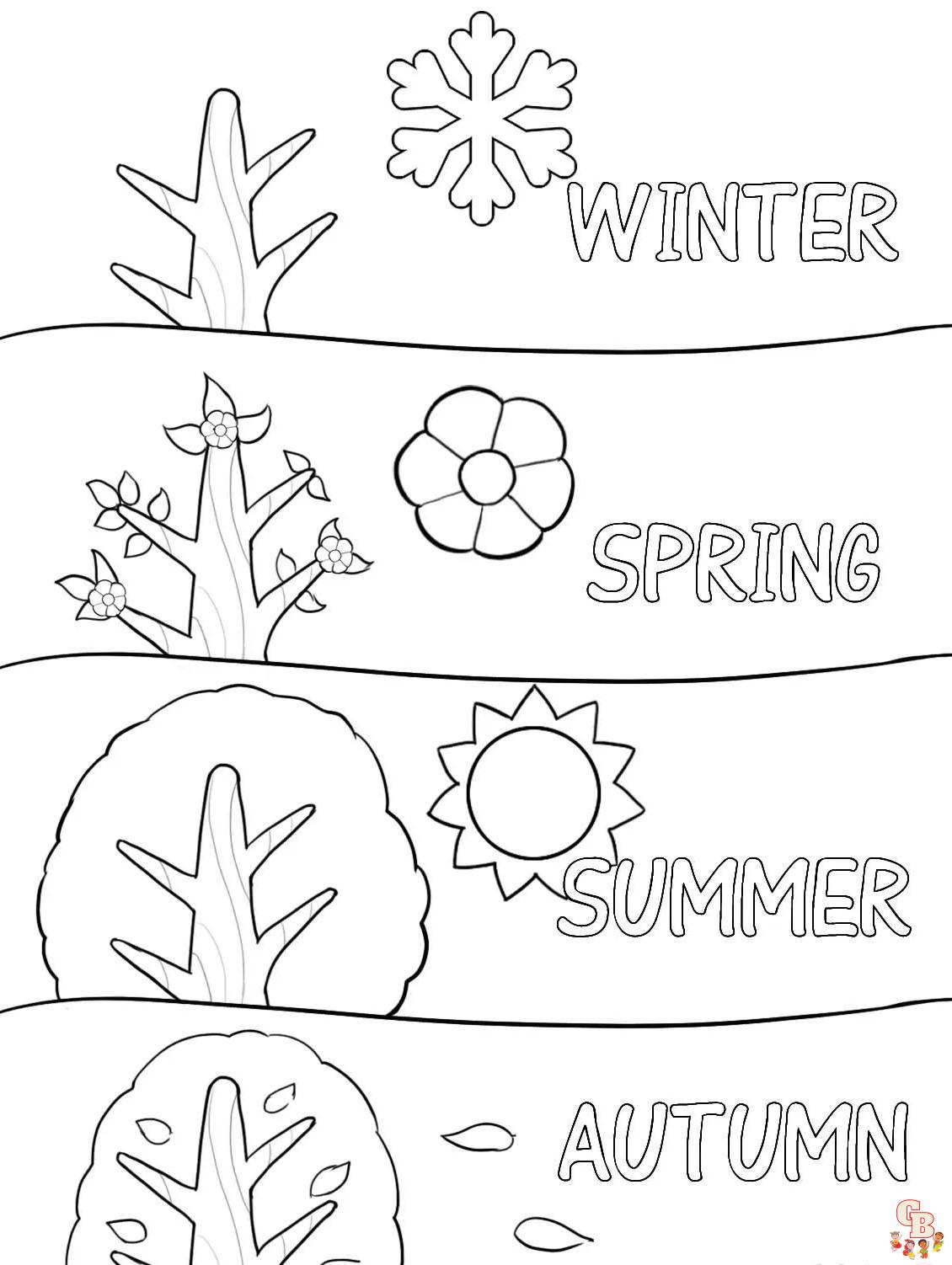 Seasons Coloring Pages 7