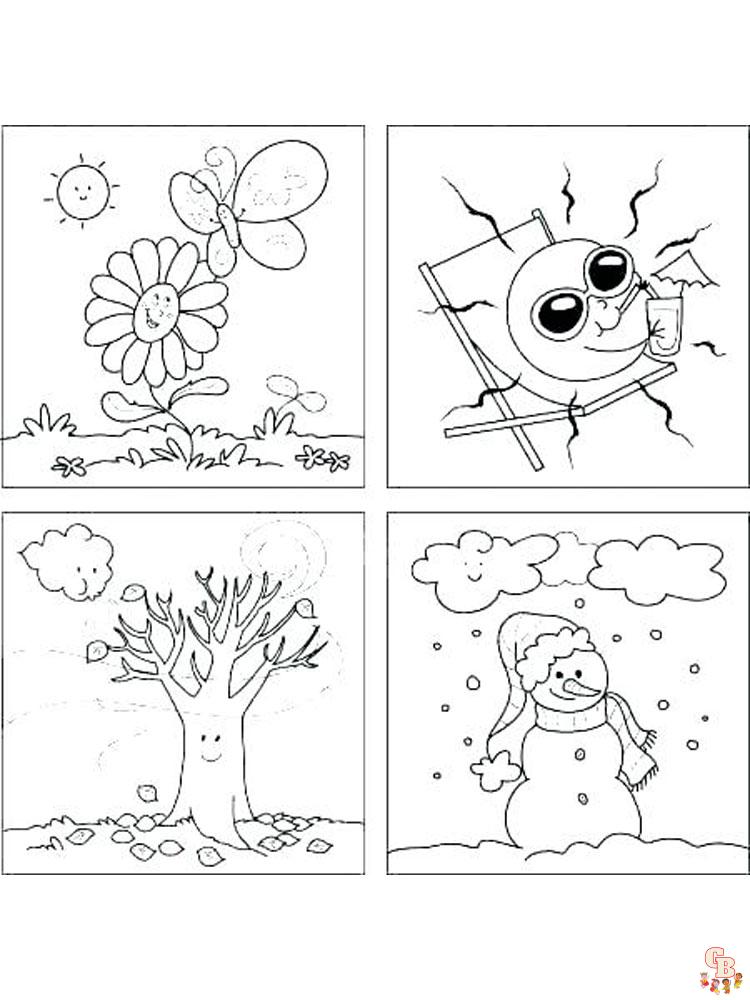 Seasons Coloring Pages 9