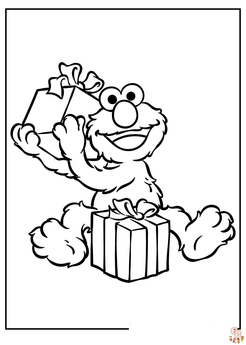 Sesame Street Coloring Pages 1